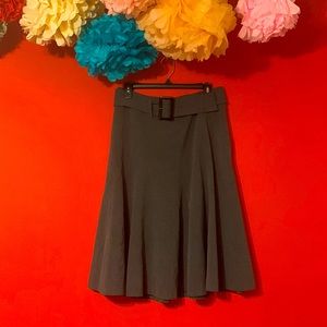Vintage Grace Elements Belted Flare Skirt